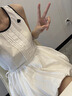妙奕嘉白色吊帶連衣裙裙子夏天女2026年新款純欲小個(gè)子顯瘦遮肚子高級感 運動(dòng)感簡(jiǎn)約背心花苞裙 M 【建議100斤以?xún)取?曬單實(shí)拍圖