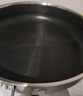 炊大皇 平底鍋 304不銹鋼煎鍋全面屏不粘鍋 可用鐵鏟 電磁爐通用28cm 曬單實拍圖