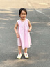 史努比女童連衣裙2025夏季新款洋氣兒童無(wú)袖背心裙子女孩夏裝紫色公主裙 紫色 90 建議身高80-90cm 曬單實(shí)拍圖