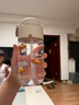 膳魔師（THERMOS）兒童水杯Tritan夏季吸管杯帶杯套暢吸便攜學(xué)生水杯幼兒園水杯BBST 曬單實(shí)拍圖