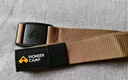 拓路者戶(hù)外登山褲腰帶男女運動(dòng)輕量便捷塑料卡口加寬加長(cháng)編織腰帶 卡其 曬單實(shí)拍圖