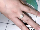DRAGBOLL鉆戒女莫桑石戒指925銀婚戒訂婚對(duì)戒結(jié)婚一對(duì)婚送老婆七夕節(jié)禮物 女戒閉口【8-18號(hào)】 女戒主鉆50分閉口+男戒活口 曬單實(shí)拍圖
