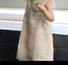 ASK JUNIOR女童連衣裙夏裝新品時尚小飛袖兒童透氣漢服小童旗袍裙子公主裙 曬單實拍圖