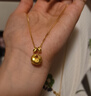 萃華金店足金999小胖福套鏈金坨坨平安鎖黃金項鏈生日節(jié)日送女友老婆禮物 【小胖福套鏈】金重約6g 曬單實拍圖