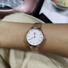 丹尼爾惠靈頓（DanielWellington）dw手表女 簡約時(shí)尚歐美腕表石英女士手表 七夕禮物送女友 28mm女表-白盤玫瑰金鋼帶/DW219 曬單實(shí)拍圖