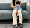 班尼路涼感冰絲褲女2025夏季薄款闊腿褲垂墜感百搭通勤運動直筒休閑長褲 曬單實拍圖