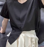 夢嬌2025夏季高端精致氣質(zhì)名媛女神范感醋酸緞面小香風(fēng)黑色連衣裙套裝 套裝60608 M 建議100-110斤 曬單實拍圖