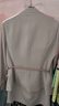Sugargirl夏春高端職業(yè)套裝小西裝女氣質(zhì)西服主持正裝美容院珠寶金店工作服 粉色西裝+半裙(袖子可折疊) L 曬單實(shí)拍圖