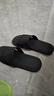 果洛菲拖鞋男居家用室內防滑洗澡浴室地板平底情侶拖鞋女 黑色 42-44 曬單實(shí)拍圖