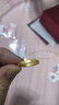 水貝黃金足金999四葉草花紋戒指黃金戒指女款5D工藝女神節(jié)禮物送老婆 四葉草戒指16圈口+金重約0.5克 曬單實拍圖