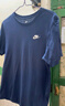 耐克(NIKE)春夏男短袖T恤 純棉 運(yùn)動休閑 經(jīng)典簡約 AR4999-410 深藍(lán)M 曬單實(shí)拍圖