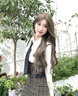 MAGIOPY2025新款學(xué)院風(fēng)女夏連衣裙女裝襯衣背帶裙兩件套 襯衣+背帶裙(不含配飾) S 曬單實(shí)拍圖