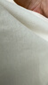 棉的美學(xué)白色圓領(lǐng)正肩短袖t恤女春夏修身顯瘦內搭打底衫上衣 「自帶小腰線(xiàn)」月牙白 XL 「推薦115-125斤」 曬單實(shí)拍圖