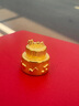 中國黃金（CHINA GOLD）【投資金】生日快樂(lè )足金蛋糕黃金純金蛋糕生日禮物送自己送小孩 黃金生日蛋糕【品牌包裝+證書(shū)】 金重約：1g 曬單實(shí)拍圖