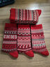 Cofni意大利女士純棉中筒襪子復古民族風(fēng)紅襪子春秋款抑菌防臭新年鴻運 禮盒裝： 6雙 曬單實(shí)拍圖