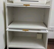 傲月鋼制書柜帶門防塵書架鐵皮柜展示柜家用落地儲物柜子 長60*寬35*高80cm（2門3層） （白色防塵無甲醛） 曬單實拍圖