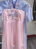 艾諾輪兒童漢服女童夏季短袖夏天5-13歲中小學(xué)生連衣裙仙氣古風(fēng)兒童中式古裝公主裙女孩學(xué)生洋氣童裝春秋 粉藍(lán)短袖+繡花鞋(備注鞋碼) 130(適合身高120-130CM) 曬單實(shí)拍圖