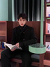 威登羊秋冬季黑色毛呢小香風(fēng)外套男士中性小眾短款痞帥休閑夾克套裝衣服 外套+黑高領(lǐng)毛衣+毛呢西褲【三件 2XL 曬單實(shí)拍圖