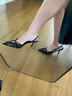 ZARA2025春夏季新品 女鞋 銀色搭扣帶飾尖頭高跟穆勒鞋3209410 80 黑色 37 曬單實拍圖