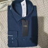 杉杉【純棉磨毛】襯衫男長(cháng)袖新款休閑商務(wù)全棉法蘭絨襯衣 藏青色 43 曬單實(shí)拍圖