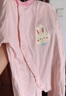 舒貝怡嬰兒衣服夏季新生兒連體衣短袖寶寶哈衣男女童爬服 小兔淺粉66CM 曬單實拍圖