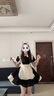 WITH PUJI【kisskiss】withpuji原創(chuàng)設(shè)計女仆裝古早風(fēng)倒褶花邊op送蝴蝶結(jié)lo 黑色短款op送蝴蝶結(jié) 現(xiàn)貨 S 曬單實拍圖