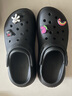 卡駱馳（crocs）經(jīng)典泡芙Clog男女一腳蹬懶人沙灘鞋 CR207521-001 36 曬單實(shí)拍圖