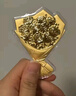 周大生黃金玫瑰手捧花生日蛋糕擺件金貼投資金生日禮物送女友 足金玫瑰手捧花金貼 曬單實(shí)拍圖
