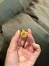 紅福吉祥黃金包銀戒指男古法黃財神開口戒指招財轉(zhuǎn)運指環(huán)活口可調(diào)節(jié)9999金 包金1.8克 黃財神戒指 曬單實拍圖