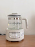 摩飛電器（Morphyrichards）全玻璃養(yǎng)生壺家用燒水壺多段控溫電熱水壺極速風(fēng)冷恒溫壺沖奶泡奶機(jī)MR5602 1.2L 椰奶白 曬單實(shí)拍圖