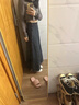 復(fù)古牛仔裙半身裙女秋季2025新款巨好看百褶裙中長(zhǎng)直筒裙a字傘裙 懷舊藍(lán) L (28) 曬單實(shí)拍圖