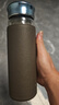 希諾（HEENOOR）水杯杯套杯袋pu保護套 CS-312灰（高16.7cm 底徑6.5cm） 曬單實拍圖
