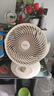 海爾（Haier）空氣循環(huán)扇電風(fēng)扇臺式風(fēng)扇桌面家用小型臺扇小風(fēng)扇輕音廚房壁扇宿舍臥室辦公搖頭渦輪換氣扇 【臺壁兩用】循環(huán)搖頭款HFX-J2049A 曬單實(shí)拍圖