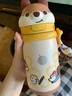 babycare兒童保溫杯嬰兒小松鼠寶寶1-3歲不銹鋼吸管水杯壺學(xué)生上學(xué)450ml 曬單實(shí)拍圖