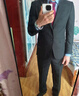 海瀾之家（HLA）西服套裝男秋季輕商務(wù)經(jīng)典系列通勤外套 藏青09【西服+西褲】 2XL 175/96B 48B 曬單實(shí)拍圖