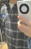 阿迪達(dá)斯 （adidas）街頭滑板文化格子運(yùn)動(dòng)長(zhǎng)袖襯衫男裝秋季adidas官方三葉草1 碳黑/灰 2XL 曬單實(shí)拍圖