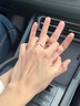 DRIG戒指情侶對戒純銀男女求婚訂婚新年禮物七夕情人節紀念日送女友 999足銀-滿(mǎn)天星對戒【浪漫禮盒】 開(kāi)口可調節 曬單實(shí)拍圖