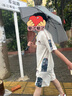 花花公子套裝男新中式國(guó)風(fēng)休閑運(yùn)動(dòng)t恤男夏季國(guó)潮冰絲短袖短褲穿搭一整套T 白色套裝 XL 【建議130-150斤】 曬單實(shí)拍圖