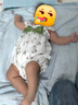 G.DUCKKIDS小黃鴨包屁衣嬰兒夏季衣服薄款透氣連體衣純棉女寶寶哈衣短袖爬服 綠色 73cm 73碼3-7月（建議寶寶6-8公 曬單實(shí)拍圖