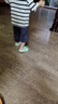牧童兒童拖鞋夏男寶寶洞洞鞋軟底女童卡通洗澡嬰幼兒家居鞋奶龍綠140 曬單實(shí)拍圖