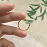 老廟三生三世K金戒指情侶款夫妻對(duì)戒圓滿18K素圈固口疊戴男戒女戒尾戒 聯(lián)系客服可換玫瑰禮盒 圈口11 曬單實(shí)拍圖