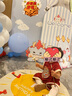 優(yōu)奇嬰兒衣服男寶寶夏季分體兩件套男童紅色喜慶滿月服新中式周歲禮服 曬單實(shí)拍圖