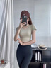 莫代爾云感冰絲防曬鯊魚褲女夏季超薄收腹提臀瘦腿運(yùn)動(dòng)芭比褲大碼打底褲 橄欖綠 M （80-130斤) 曬單實(shí)拍圖