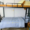 法瑪莎(FAVMARTHA)德國(guó)品質(zhì)大學(xué)生宿舍專用床上用品三件套床單被套四件套非全棉純棉 藍(lán)灰【柔軟親膚防螨】贈(zèng)運(yùn)費(fèi)險(xiǎn) 1支 [被套+床單+枕套 床單款 0.9米宿舍四件套 曬單實(shí)拍圖