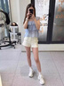 EXULL依思Q女鞋老爹鞋2025夏季新款厚底增高百搭學(xué)院風(fēng)時(shí)尚潮流百搭運(yùn)動(dòng)鞋女 米色 37 曬單實(shí)拍圖