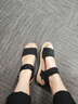 斯凱奇（Skechers）涼鞋女士2025年夏季平底休閑鞋涼拖鞋復古外穿透氣沙灘鞋114710 曬單實拍圖