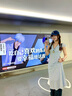 DPLAY2025年夏季新款藍色連衣裙女休閑長(cháng)款拼接蕾絲印花碎花裙子夏裝 海岸雛菊 S 曬單實(shí)拍圖