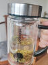 希諾（heenoor）雙層玻璃杯帶把手辦公泡茶杯子女旗船店2024新款茶杯男商務(wù)水杯 小樹(shù)款:雙層帶濾網(wǎng)435ml 曬單實(shí)拍圖
