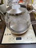 益茶福全自動上水電熱水壺底部上水嵌入式茶臺功夫茶燒水壺飲水燒水一體機(jī)抽水玻璃煮茶壺保溫泡茶壺 SQ-008金色玻璃套裝 1L 曬單實(shí)拍圖