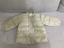 巴拉巴拉童裝寶寶羽絨服保暖嬰兒外套兒童冬季兩件套萌趣男童女童 奶白10501 100 外套充絨34g+馬甲充絨21g 曬單實拍圖